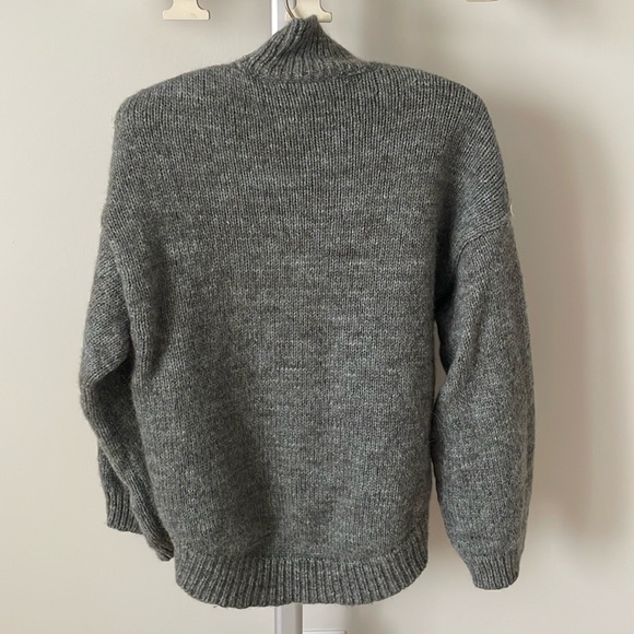3.1 Phillip Lim alpaca wool blend zipped turtleneck oversized sweater, size XS - Picture 4 of 11
